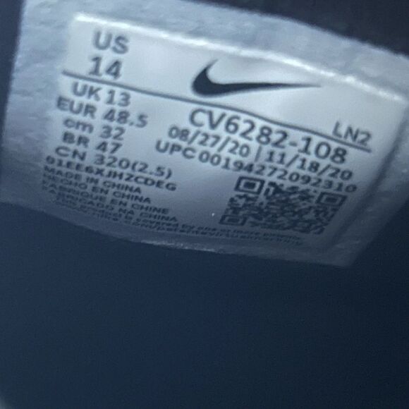 Nike Vapor Edge Elite 360 Flyknit Football Cleats White Size 14 CV6282-108 main image 7